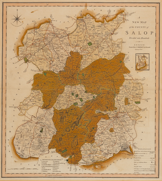 1614: John Speed map of Shropshire, and later maps of Wales and Cheshire at Whyte's Auctions