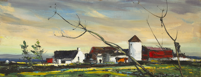 FARM IN THE MOURNES, COUNTY DOWN, 1963 by Kenneth Webb RWA FRSA RUA (b.1927) at Whyte's Auctions