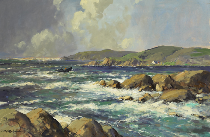 SEPTEMBER DAY, GALWAY COAST by George K. Gillespie RUA (1924-1995) at Whyte's Auctions