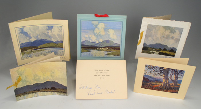 COLLECTION OF 18 CHRISTMAS CARDS [c.1930s to 1960s] by Paul Henry sold for 380 at Whyte's Auctions