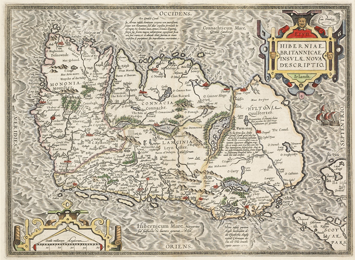 17th Century Map. Ortelius, Abraham. Eryn at Whyte's Auctions