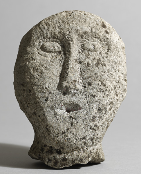 Circa 500BC to 500AD Iron Age. Irish stone head. at Whyte's Auctions