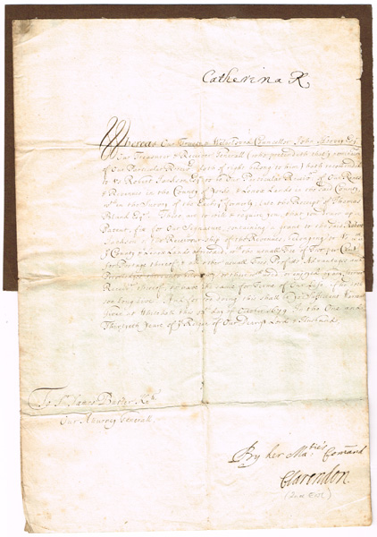 Catherine of Braganza (1638 - 1705) autograph signed letter at Whyte's Auctions