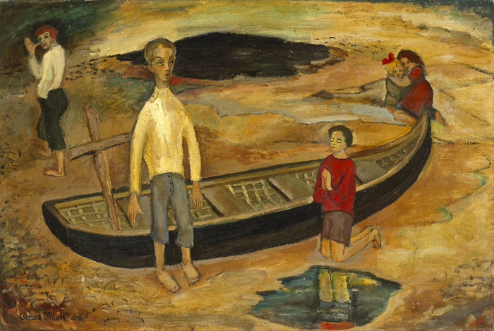 LITTLE BOY PLAYING AT GOD, 1945-46 by Gerard Dillon sold for 24,000 at Whyte's Auctions