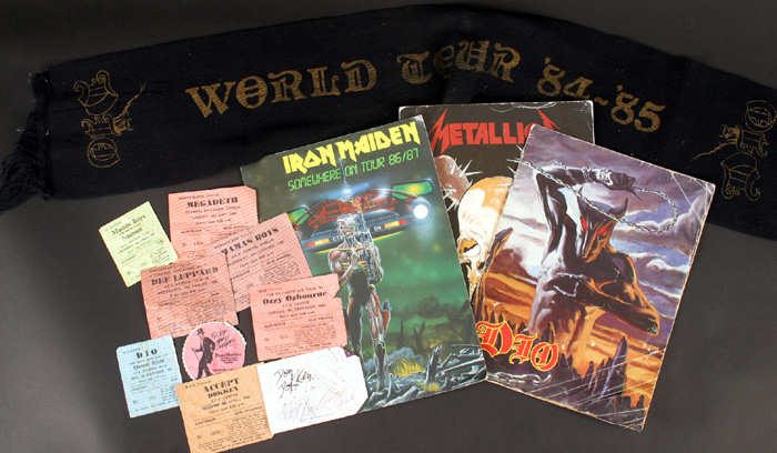 Hard Rock and Heavy Metal, live in Dublin, tickets and ephemera at Whyte's Auctions