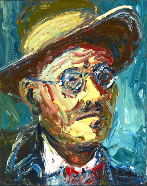 PORTRAIT OF JAMES JOYCE by Liam O'Neill sold for 2,700 at Whyte's Auctions
