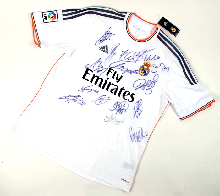 rack is enough Loaded Football, Real Madrid, 2013/14, signed home jersey. at Whyte's Auctions |  Whyte's - Irish Art & Collectibles