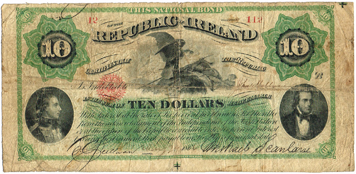 Republic of Ireland Ten Dollar Bond 29-5-1866 at Whyte's Auctions