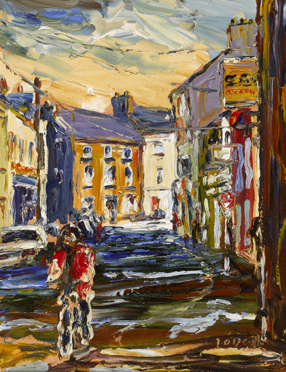 STREET SCENE, TRALEE by Liam O'Neill sold for 4,000 at Whyte's Auctions