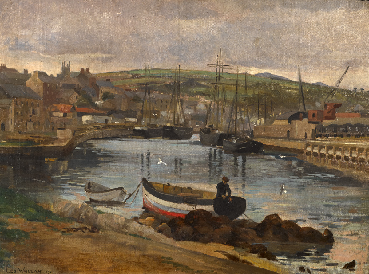 WICKLOW HARBOUR, 1923 by Leo Whelan sold for 4,000 at Whyte's Auctions
