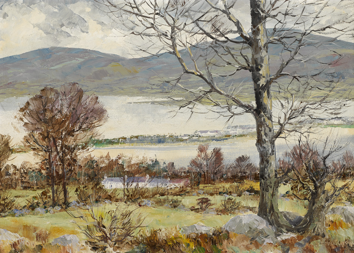 VALLEYMOUNT AND POULAPHOUCA LAKE by Fergus O'Ryan RHA (1911-1989) at Whyte's Auctions