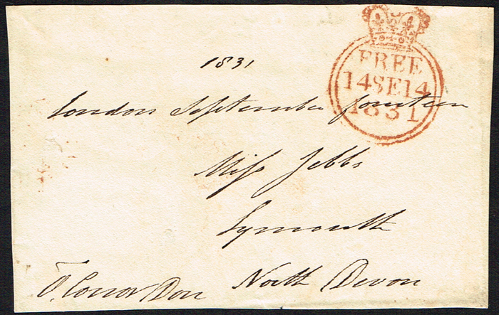 1831 (14 September) front of letter signed O'Conor Don. at Whyte's Auctions