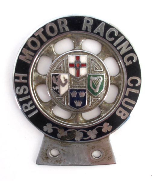 An Irish Motor Racing Club car badge at Whyte's Auctions | Whyte's
