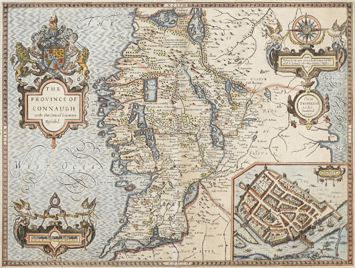 17th Century, John Speed, map of Connaught at Whyte's Auctions