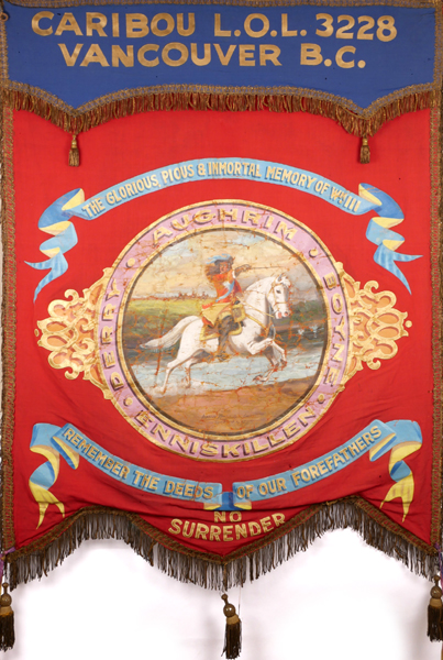 Late 19th Century Loyal Orange Order banner for Canadian lodge. at Whyte's Auctions