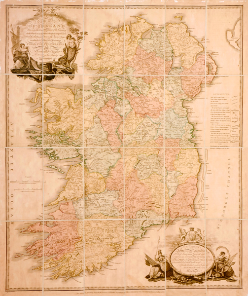 1797 Alexander Taylor, military map of Ireland. at Whyte's Auctions