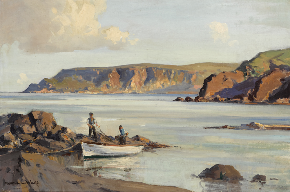 POINT OF GARRON, COUNTY ANTRIM by Maurice Canning Wilks RUA ARHA (1910-1984) at Whyte's Auctions