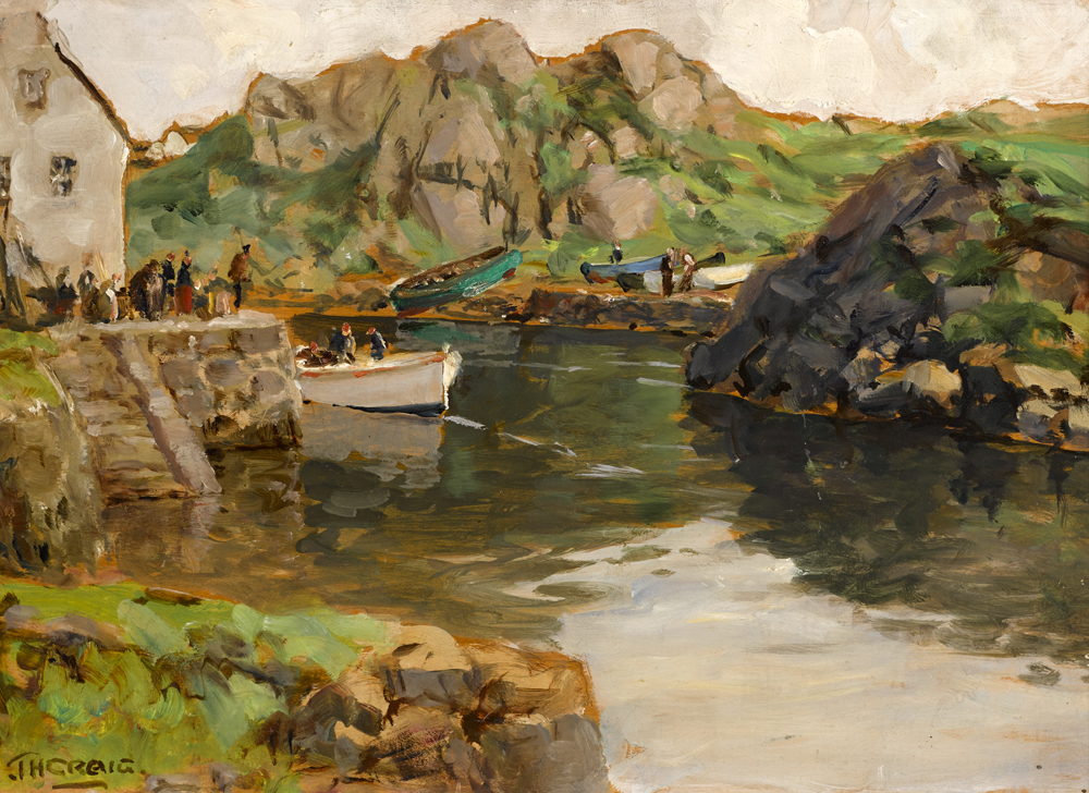 THE HARBOUR, BUNBEG, COUNTY DONEGAL by James Humbert Craig RHA RUA (1877-1944) at Whyte's Auctions