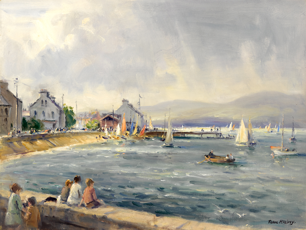 REGATTA DAY, HOLYWOOD, COUNTY DOWN, 1970 by Frank McKelvey RHA RUA (1895-1974) at Whyte's Auctions