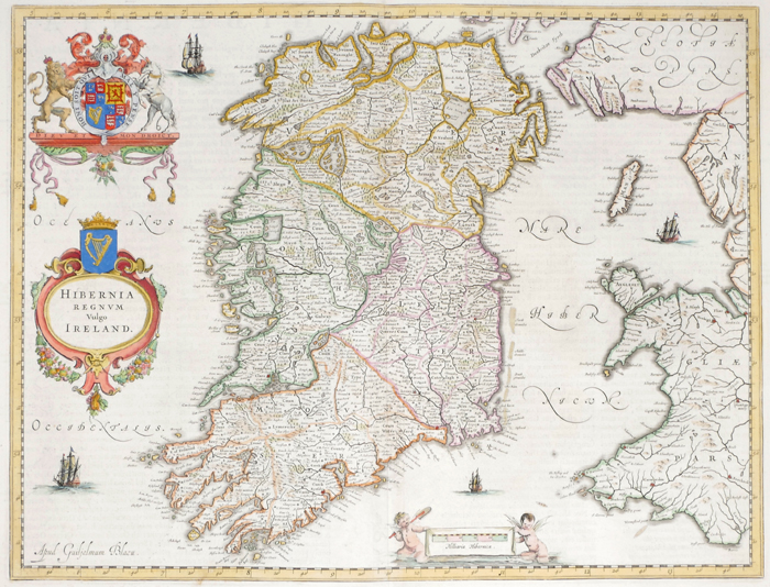 1662 Map of Ireland by Joan Blaeu at Whyte's Auctions