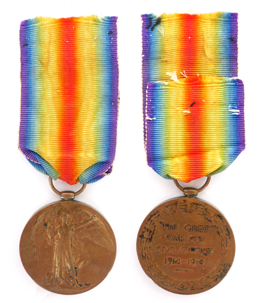 1914-1918 Victory Medal to 24802 Private J. Reilly, Royal Irish Fusiliers. at Whyte's Auctions