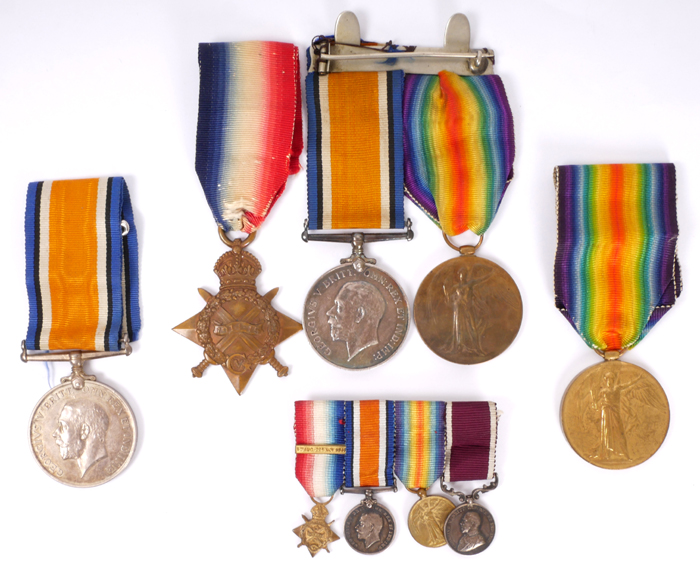 1914-18 World War I medals. at Whyte's Auctions