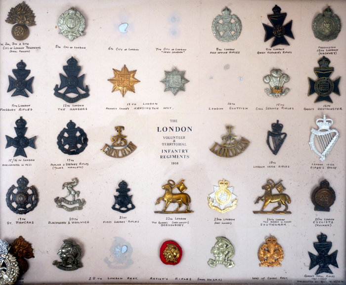 1914-1918 London Regiments, collection of badges. at Whyte's Auctions