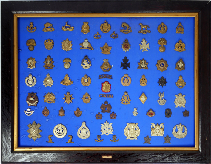 Canadian Army Regiments, collection of badges at Whyte's Auctions