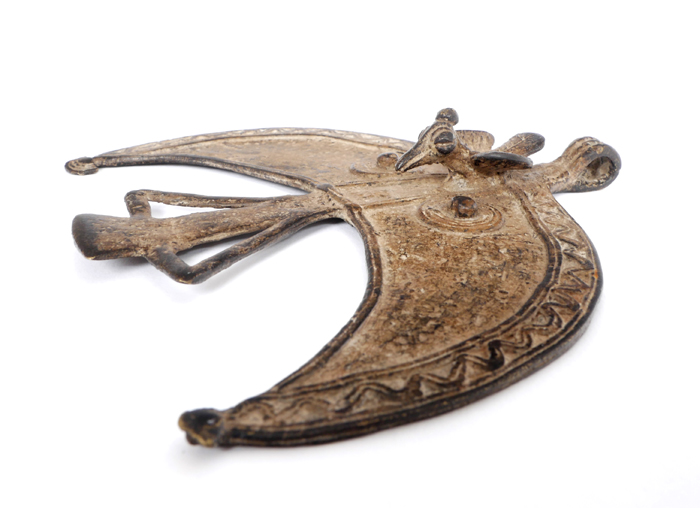 Early 20th century, West Africa, Ashanti metal bird amulet at Whyte's Auctions