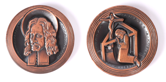 1975 Canonisation of Oliver Plunket bronze medal by Imogen Stuart. at Whyte's Auctions