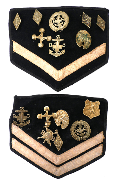 Boys' Brigade badges at Whyte's Auctions