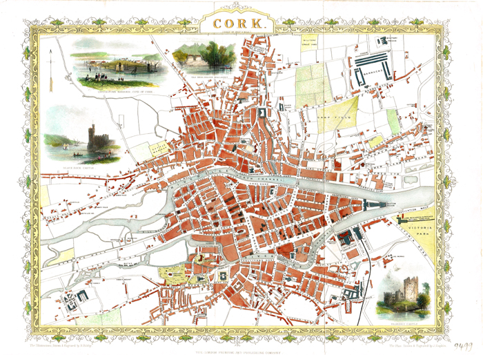 19th century Maps of Ireland and the Environs of Dublin and city plans of Dublin Cork and Belfast. at Whyte's Auctions