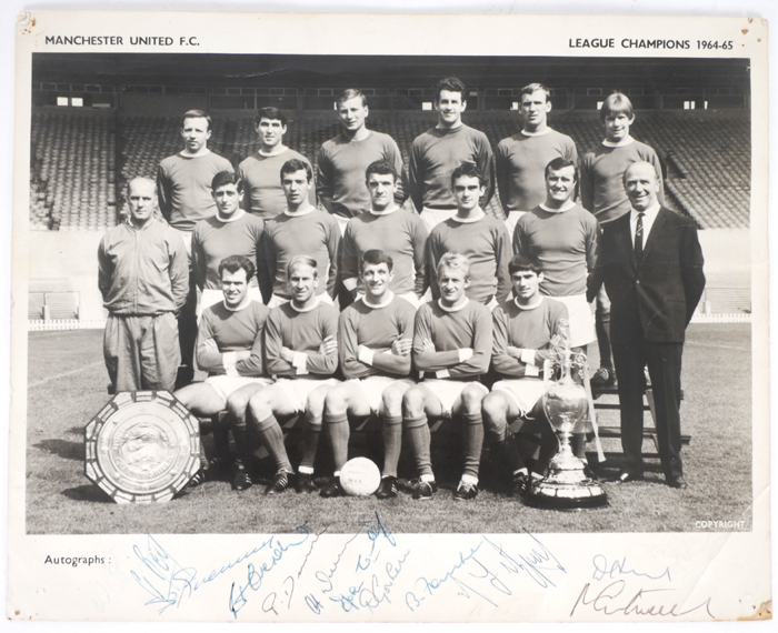 1965 Manchester United, signed team photograph. at Whyte's Auctions