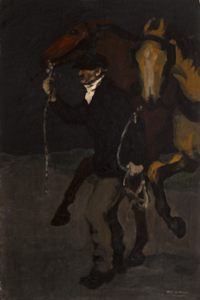 FRESH HORSES, c. 1914 by Jack Butler Yeats sold for 42,000 at Whyte's Auctions