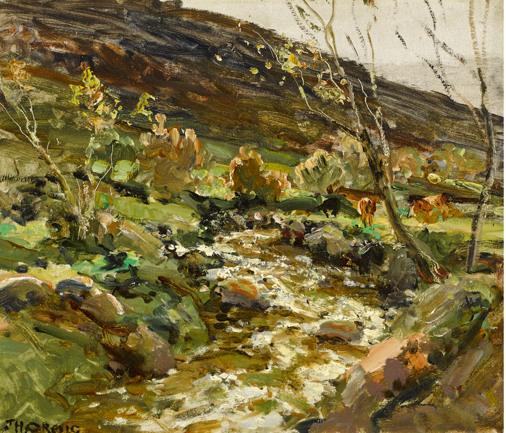 CATTLE BY A MOUNTAIN STREAM by James Humbert Craig RHA RUA (1877-1944) at Whyte's Auctions
