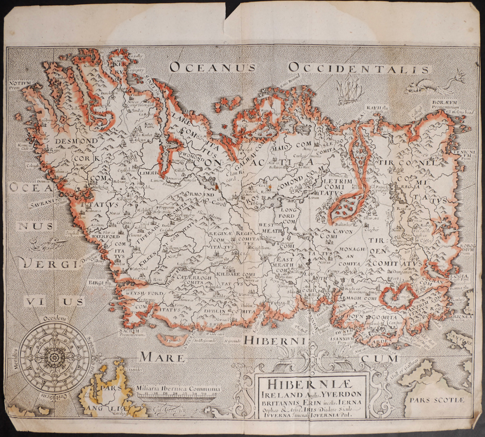 1607-1800 Collection of eight early printed maps of Ireland and the British Isles. at Whyte's Auctions