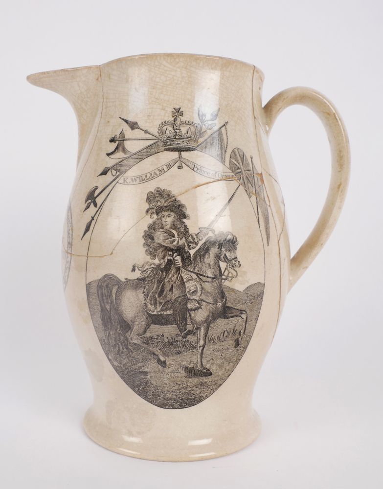 Early 19th century 'King and Constitution' jug. at Whyte's Auctions