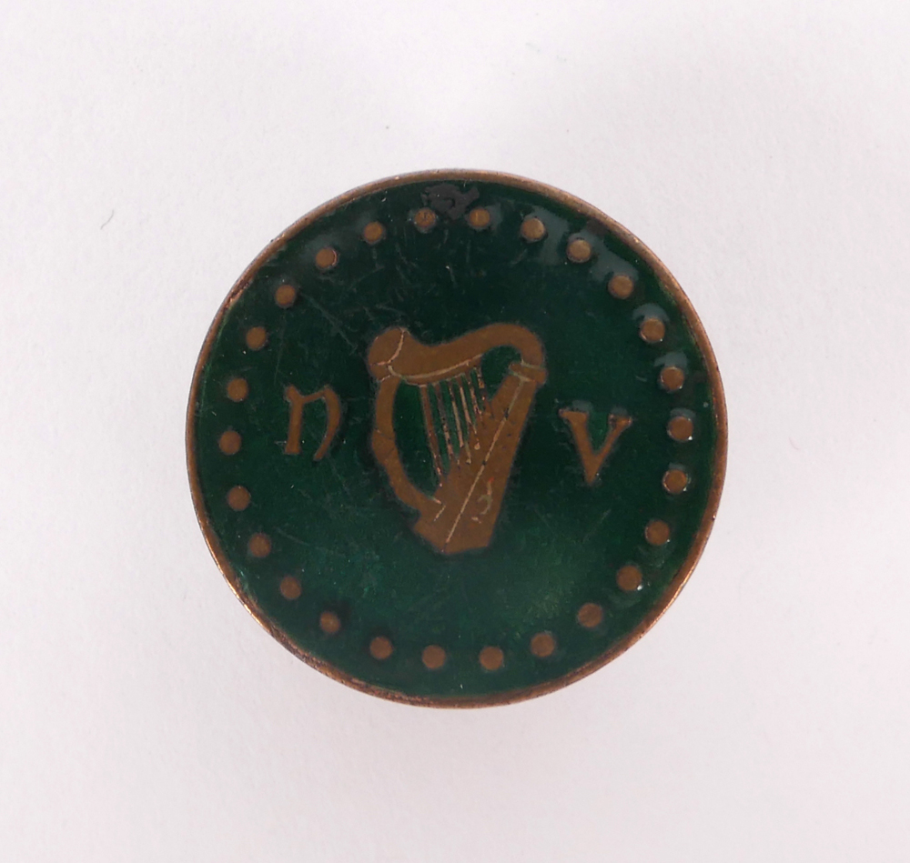 National Volunteers brass and enamel pin at Whyte's Auctions