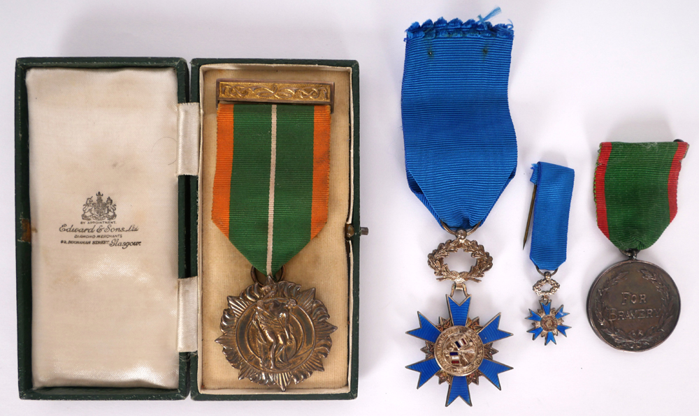1916-50. Interesting trio of medals to a Scottish family involved in the 1916 Rising. at Whyte's Auctions