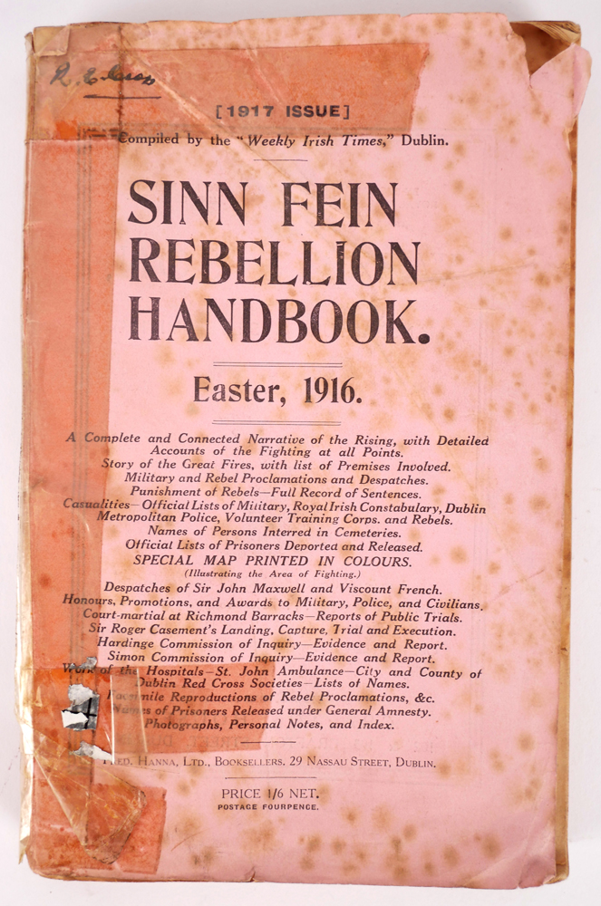 1916 Sinn Fin Rebellion Handbook at Whyte's Auctions