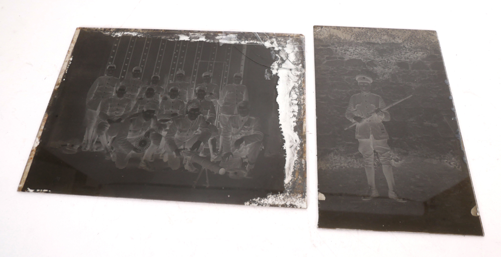 Irish Free State soldiers, two glass negatives. at Whyte's Auctions
