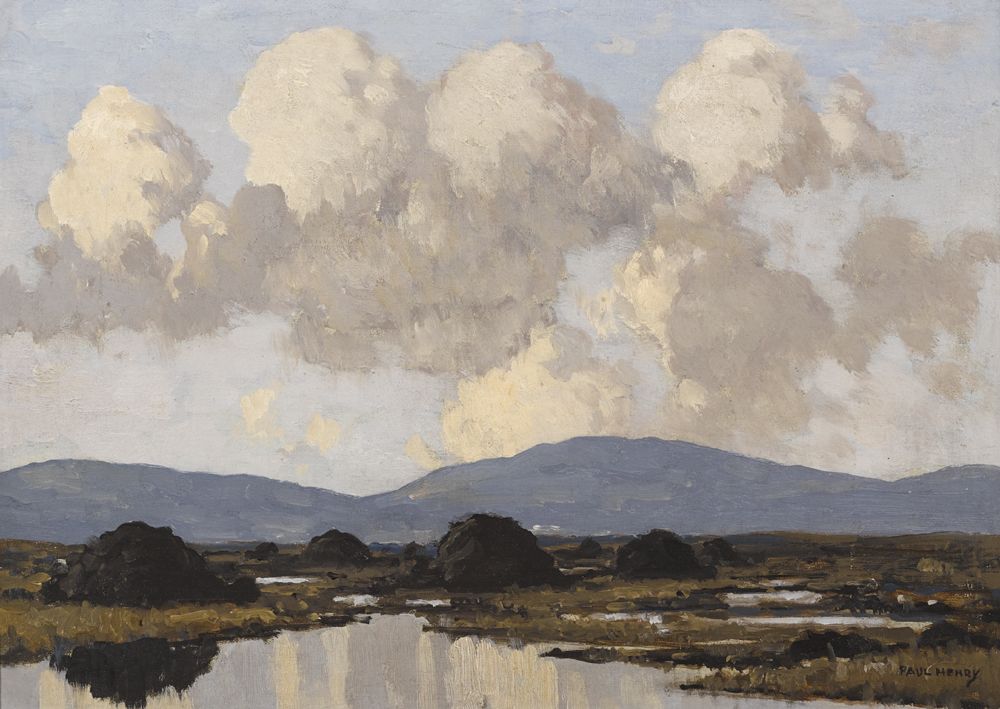 WEST OF IRELAND BOG by Paul Henry sold for 100,000 at Whyte's Auctions