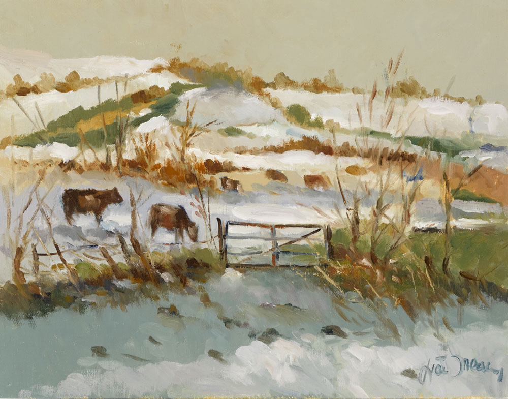 CATTLE IN WINTER by Liam Treacy (1934-2004) at Whyte's Auctions
