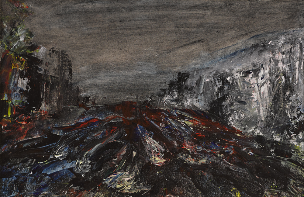 THE DODDER IN FLOOD, BALLSBRIDGE, DUBLIN, 1929 by Jack Butler Yeats sold for 33,000 at Whyte's Auctions