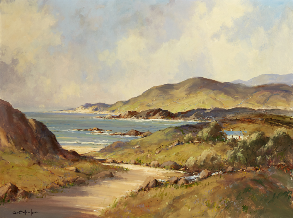 NEAR DUNFANAGHY, COUNTY DONEGAL by George K. Gillespie RUA (1924-1995) at Whyte's Auctions