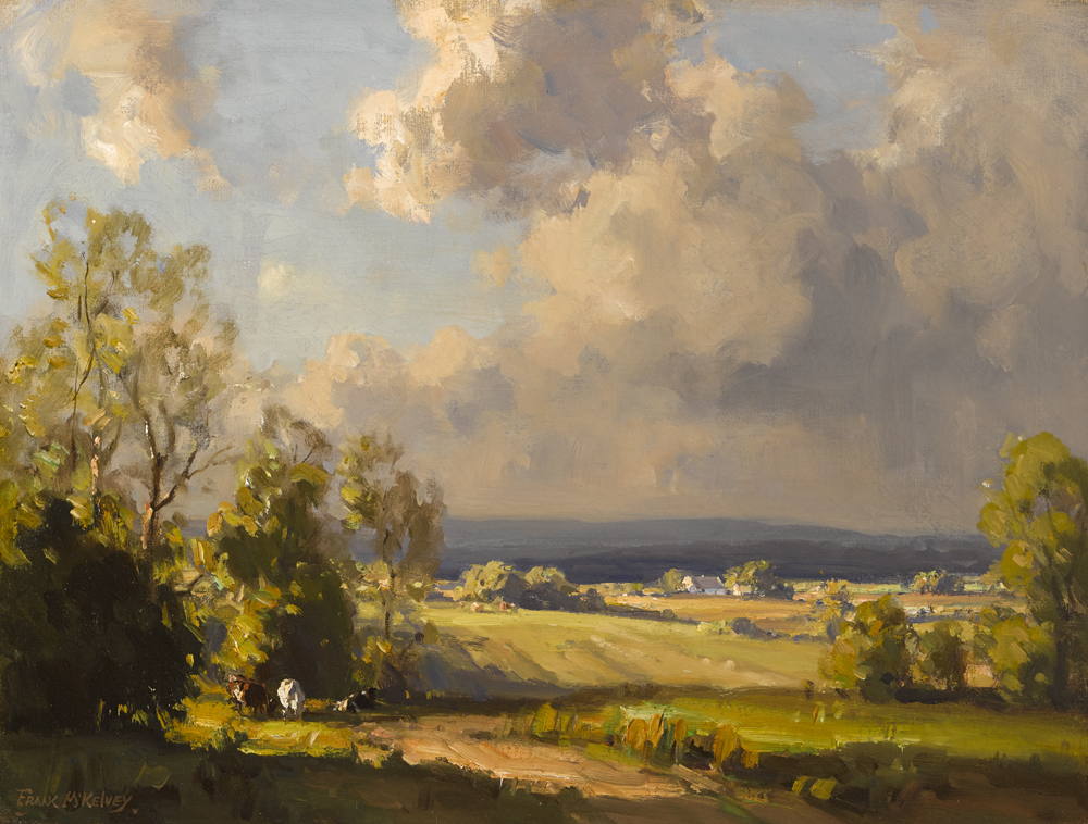 COUNTY DOWN LANDSCAPE by Frank McKelvey RHA RUA (1895-1974) at Whyte's Auctions
