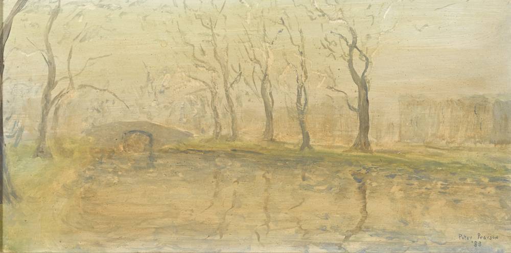CANAL SCENE, WINTER, 1983 by Peter Pearson (b.1955) at Whyte's Auctions