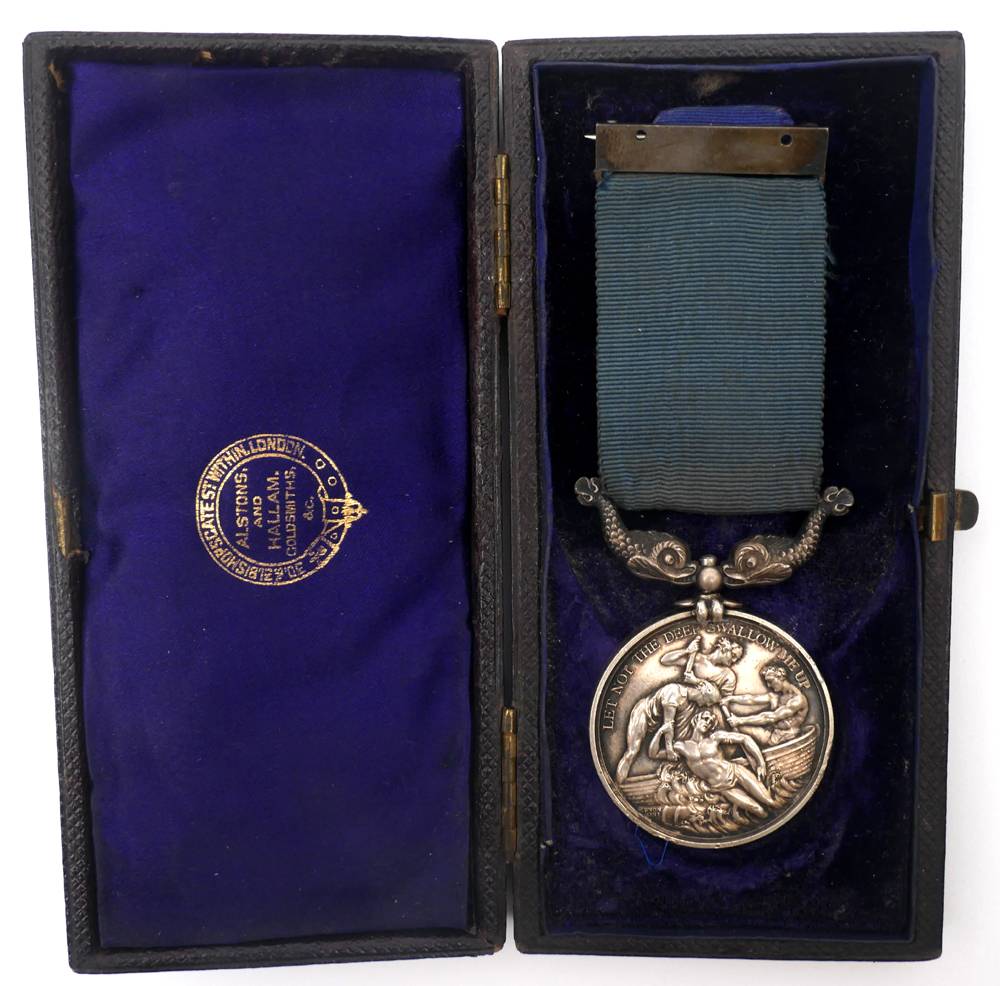 1881 Royal National Lifeboat Institution silver medal to Henry Williams, Coxswain, Kingstown Lifeboat. at Whyte's Auctions