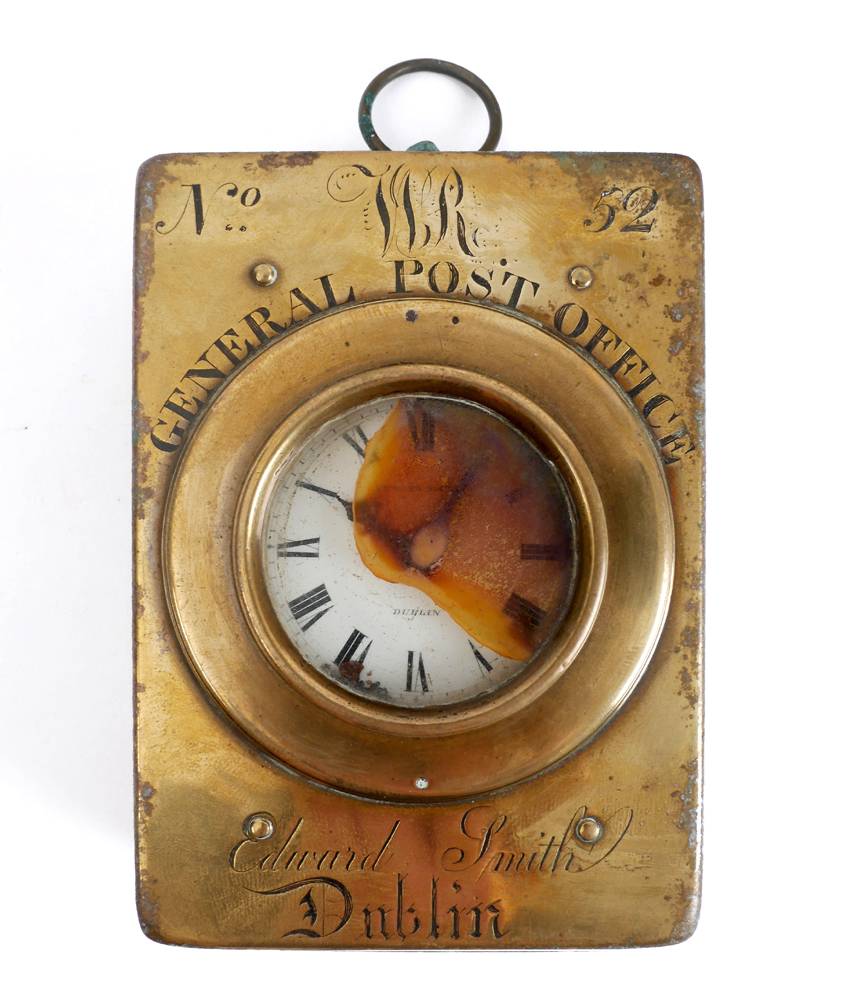 William IV General Post Office, Dublin, mail-coach clock. at Whyte's Auctions