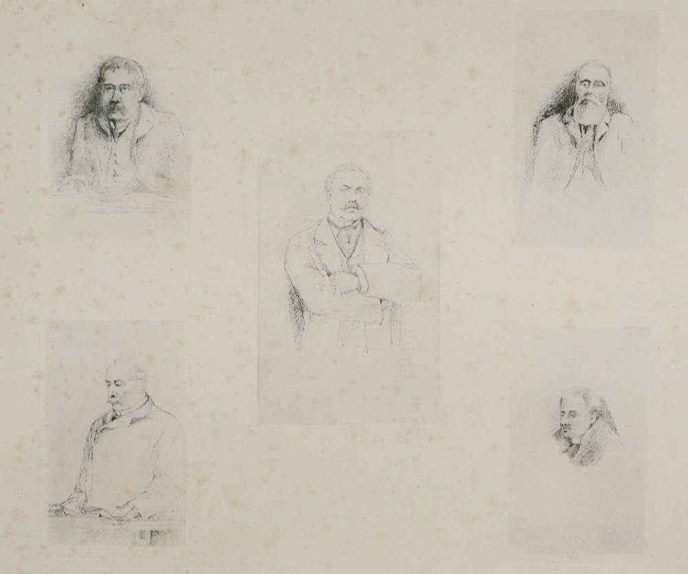 1888-1890 Courtroom sketches of the Parnell Commission, prints. at Whyte's Auctions